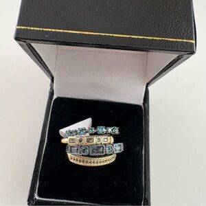 Bomb Party Delicates Proof of Presence Ring RG25244 ParabiaTourmaline MixedMetal